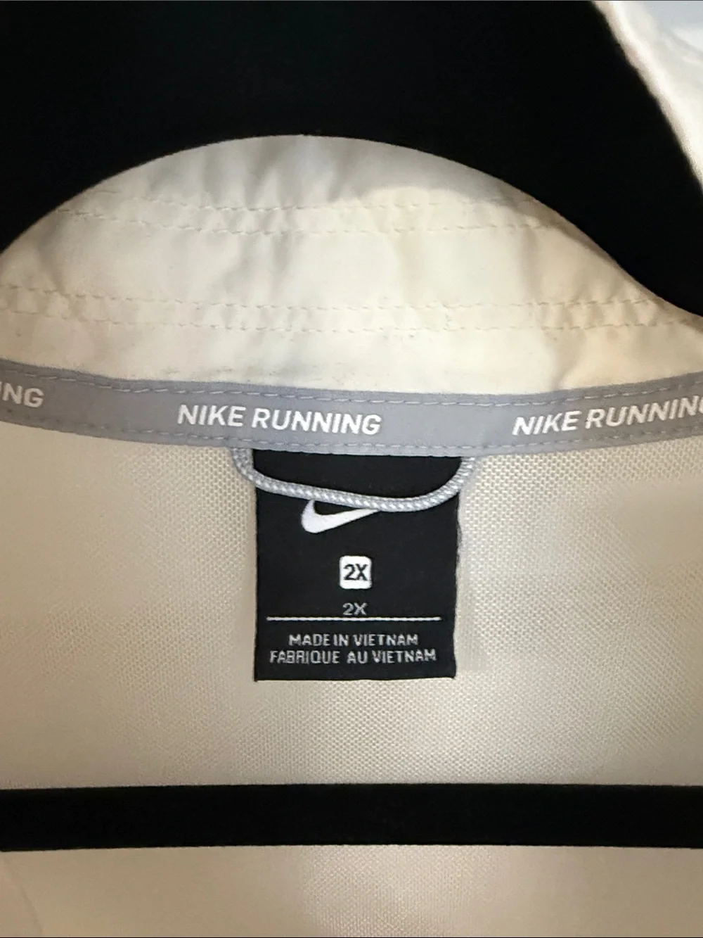 Nike Women's Cream Bomber Jacket with Yellow Print Panels